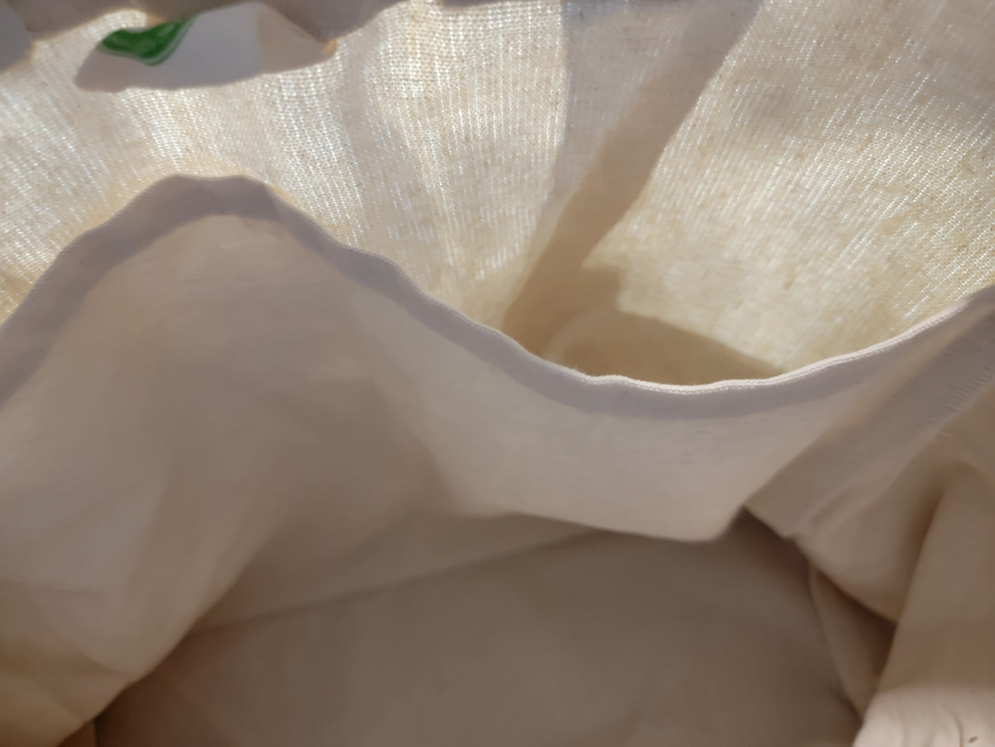 Jumbo Sized Organic Cotton Reusable Market Tote Bag