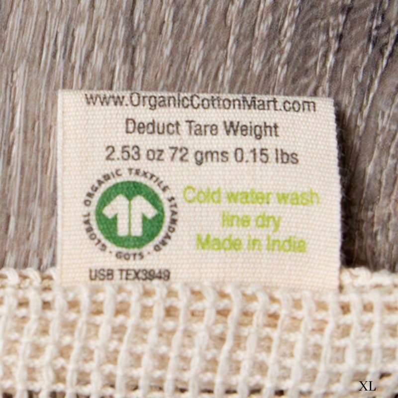 Organic Cotton Mesh Reusable Grocery Bag