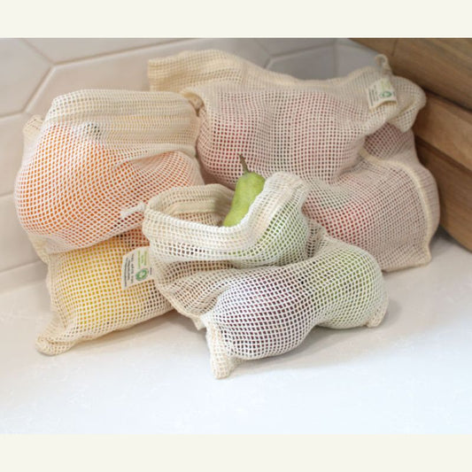 Organic Cotton Mesh Reusable Grocery Bag
