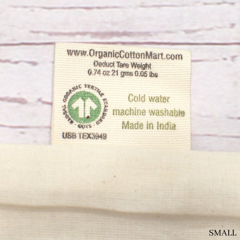 Organic Cotton Muslin Reusable Grocery Bag
