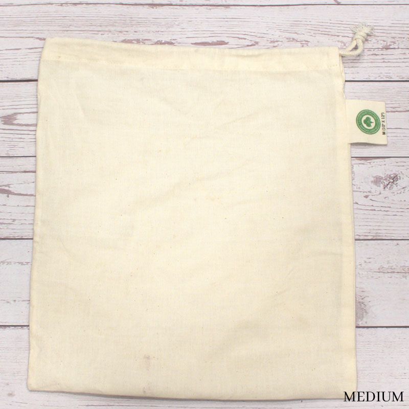Organic Cotton Muslin Reusable Grocery Bag