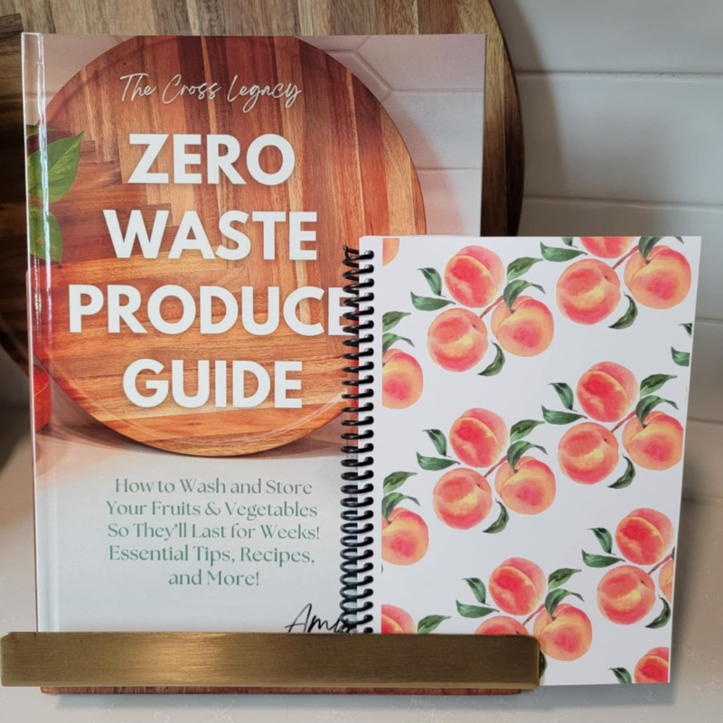 Zero Waste Produce Guide and Peach Orchard Grocery Guide and Meal Planner