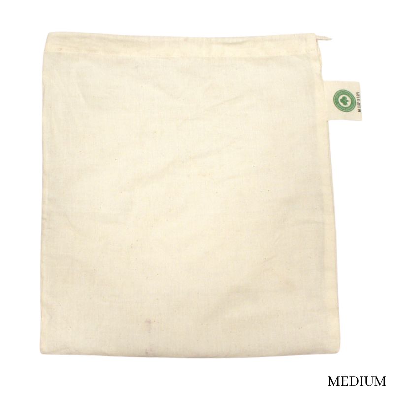 Organic Cotton Muslin Reusable Grocery Bag