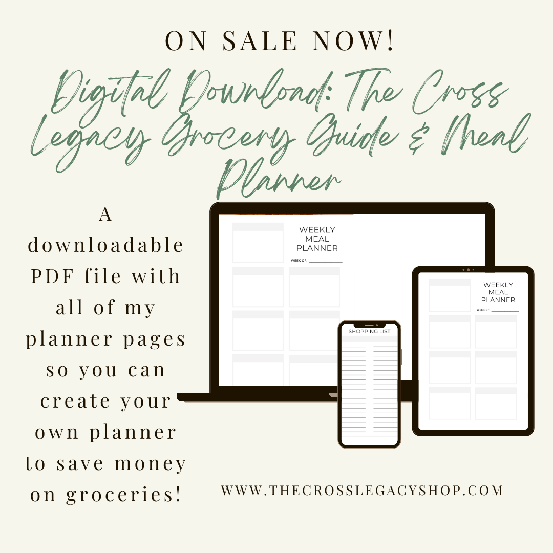 Digital Download: The Cross Legacy Grocery Guide and Meal Planner