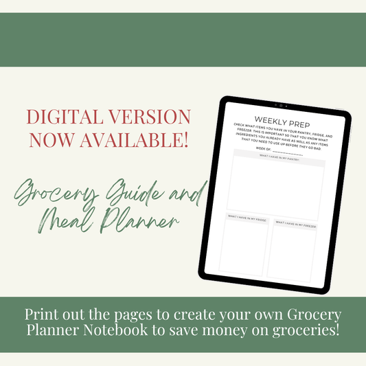 Digital Download: The Cross Legacy Grocery Guide and Meal Planner