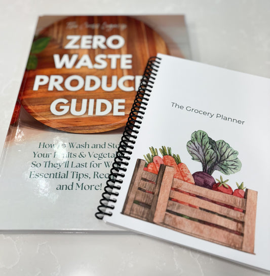 Zero Waste Produce Guide + Rustic Vegetable Box Grocery Guide and Meal Planner