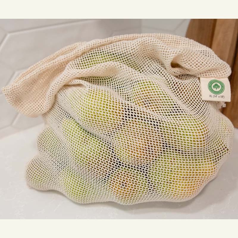 Organic Cotton Mesh Reusable Grocery Bag