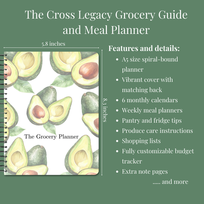 The Cross Legacy Grocery Guide and Meal Planner: Avocado Produce Buddies