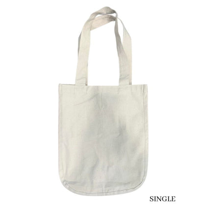 Single organic cotton canvas market bag