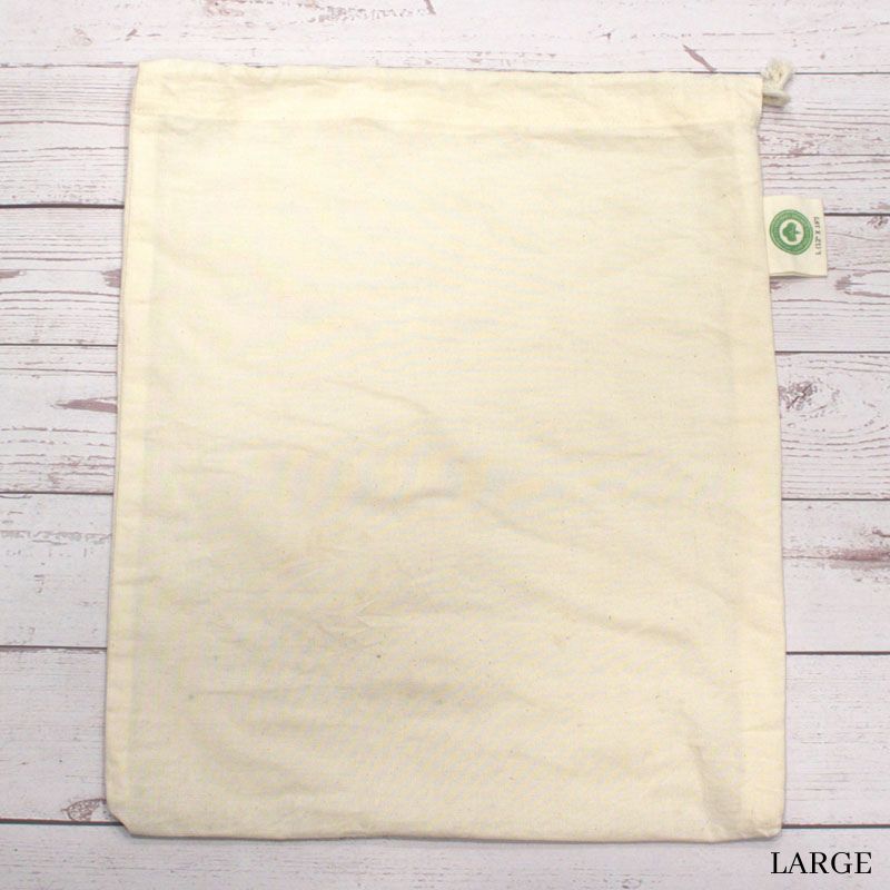 Organic Cotton Mart Muslin Reusable Bags - 3 Pack - Local Foods - Delivered by Mercato